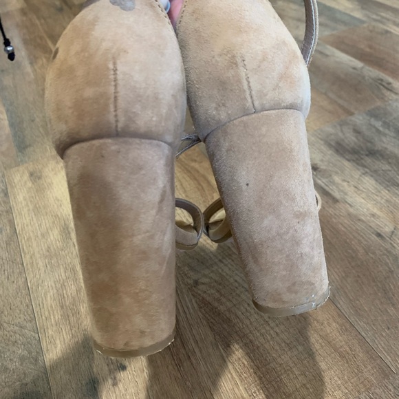 Steve Madden leather upper Carson heel sandals shoes size 6.5M - Picture 5 of 7